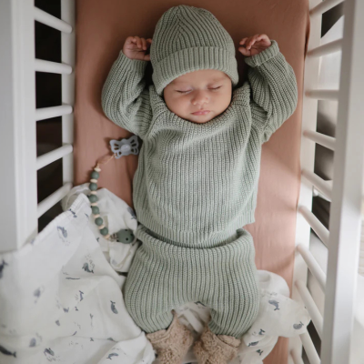 Mushie Corrente para Chupeta 0+ Meses Luna Dried Thyme | Farmácia d'Arrábida