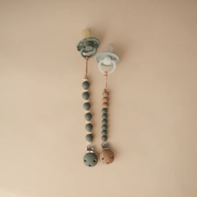 Mushie Corrente para Chupeta 0+ Meses Luna Dried Thyme | Farmácia d'Arrábida