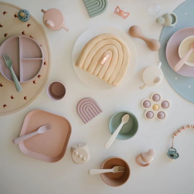 Mushie Corrente para Chupeta 0+ Meses Halo Luna Blush | Farmácia d'Arrábida