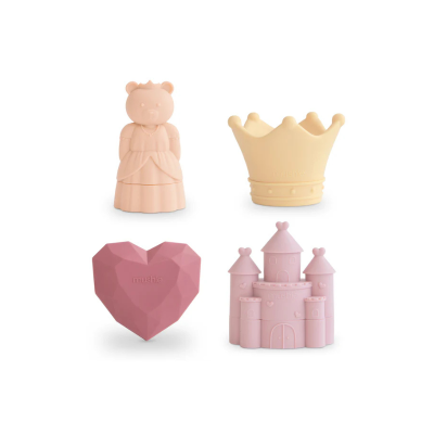 Mushie Brinquedos Banho Princesa 10+ Meses | 4 Peças Anti-Bolor