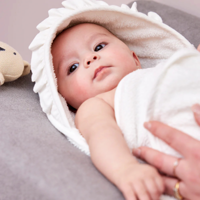 Meyco Baby Toalha de Banho 80x80cm Soft Offwhite | Farmácia d'Arrábida