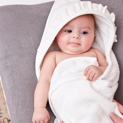 Meyco Baby Toalha de Banho 80x80cm Soft Offwhite | Farmácia d'Arrábida