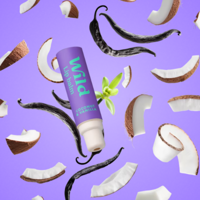 WILD Bálsamo Labial Natural Caixa e Recarga Coco e Baunilha 4,5g | Farmácia d'Arrábida