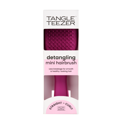7595637 Tangle Teezer Detangler Mini | Cor Eletric Raspberry - Desembaraça o Cabelo Suavemente Tamanho Compacto 15,4cm