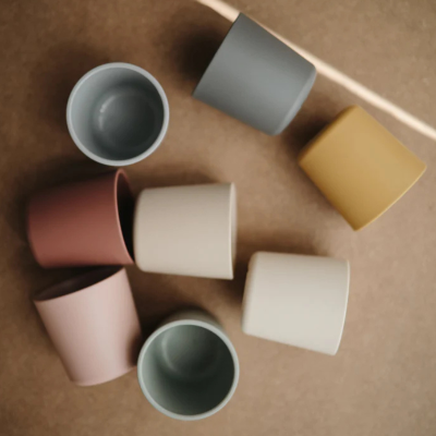 Mushie Copos para Refeições 225ml 6+ Meses Powder Blue | Farmácia d'Arrábida