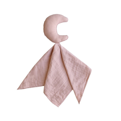 0810052460659 Mushie Doudou Moon Primrose 50x30cm | Algodão Orgânico - Conforto para Bebé