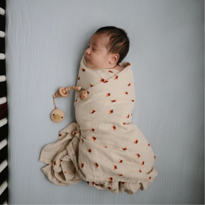 Mushie Fralda Pano Musselina Suave Padrão Borboletas | Farmácia d'Arrábida