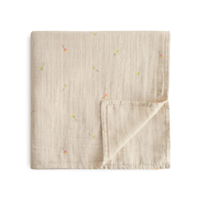 Mushie Pano Musselina Extra Suave Padrão Kites | 120x120cm Algodão Orgânico