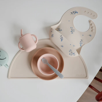 Mushie Colheres Alimentação Silicone 6+ Meses | Farmácia d'Arrábida