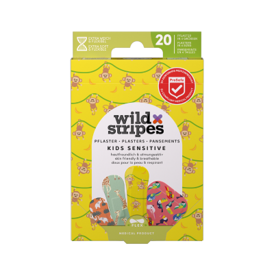 Wild Stripes 20 Pensos Kids Jungle Pele Sensível | Farmácia d'Arrábida