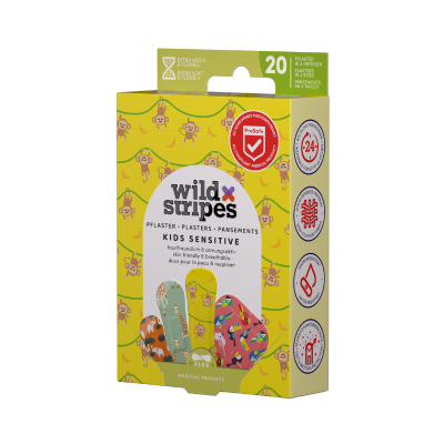 Wild Stripes 20 Pensos Kids Jungle Pele Sensível | Farmácia d'Arrábida