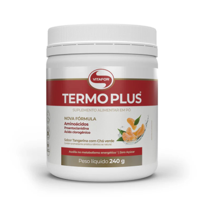 7898665433218 Vitafor Termo Plus Tangerina com Chá Verde 240g 60 Doses | Mais Energia para Treinar