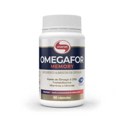 Vitafor Omegafor Memory 60 Cápsulas | Suporte da Memória e Desempenho Cognitivo