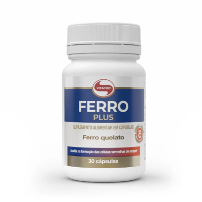 7898665436769 Vitafor Ferro Plus 30 Cápsulas | Reduz Cansaço e Apoia Sistema Imunitário