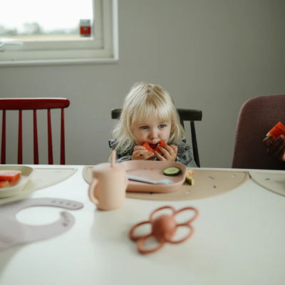 Mushie Pack Pratos Quadrados Blush - 2 Unidades | Farmácia d'Arrábida