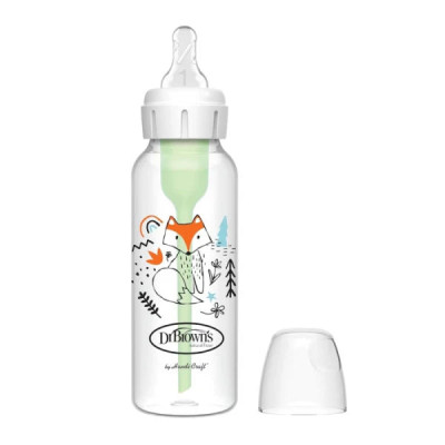 Dr. Browns Options Bib Estr Tet Sil 250mL Azul 167128.8 | Farmácia d'Arrábida