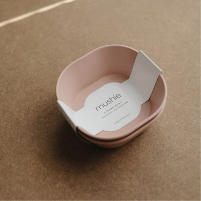 Mushie Pack Taças Quadradas Blush - 2 Unidades | Farmácia d'Arrábida