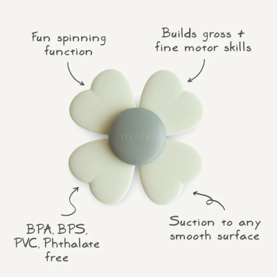 Mushie Spinner com Ventosa Lucky +10 Meses | Farmácia d'Arrábida