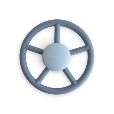 0840355802030 Mushie  Spinner com Ventosa Wheel Guiador | Brinquedo Sensorial para Bebé 10M+