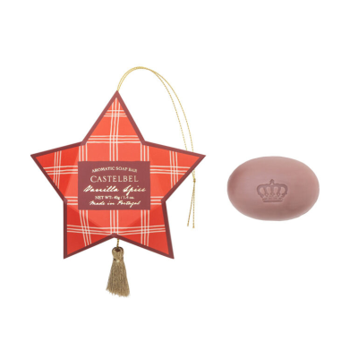 0190577917211 Castelbel Sabonete Estrela Baunilha Especiada 40g | Coleção Natal 2025