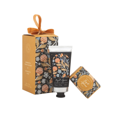 Castelbel Coffret Sabonete e Creme Mãos Figo & Especiarias | Coleção Natal 2025