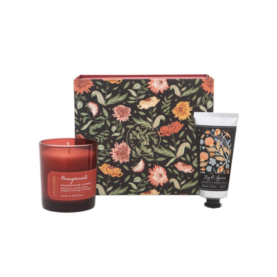 0190577917839 Castelbel Coffret Vela Romã & Creme Mãos Figo Especiarias | Coleção Natal 2025 - Presente Natal