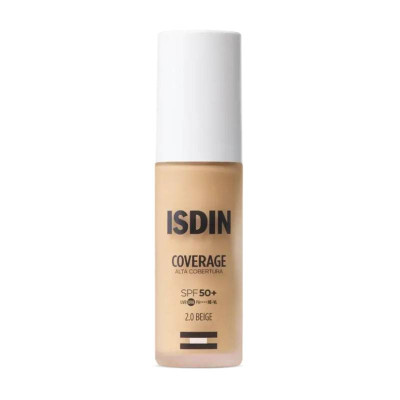 7525378 ISDIN Coverage SPF50+ 2.0 Beige 30g | Base de Maquilhagem com Proteção Solar