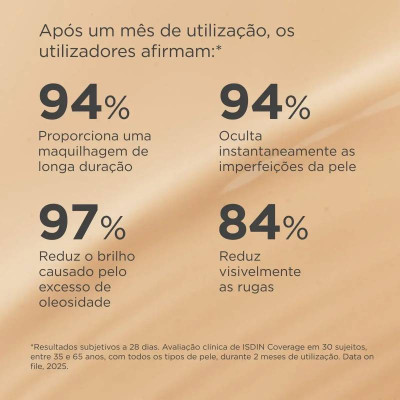 ISDIN Coverage SPF50+ 2 Beige 30g Base de Maquilhagem | Farmácia d'Arrábida