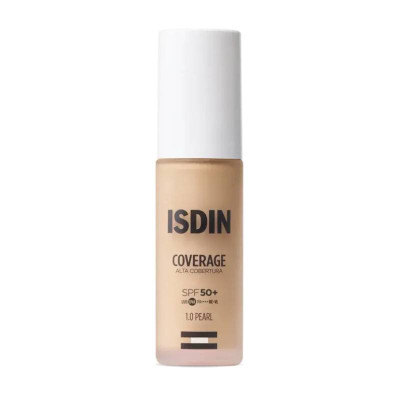 7525360 ISDIN Coverage SPF50+ 1.0 Pearl 30g | Base de Maquilhagem com Proteção Solar
