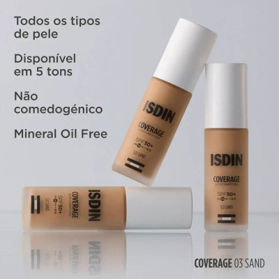 ISDIN Coverage SPF50+ 3.0 Sand 30g | Farmácia d'Arrábida
