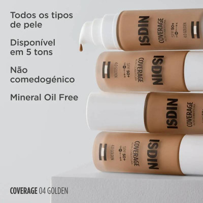 ISDIN Coverage SPF50+ 4.0 Golden 30g | Farmácia d'Arrábida