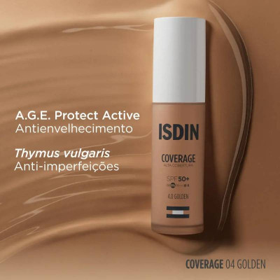 ISDIN Coverage SPF50+ 4.0 Golden 30g | Farmácia d'Arrábida