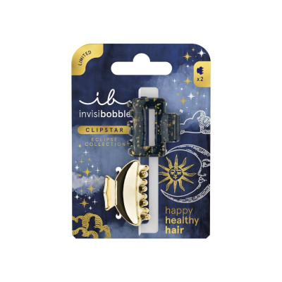 7595413 Invisibobble CLIPSTAR 2 Molas Eclipse Lunar | Cor Preto e Dourado