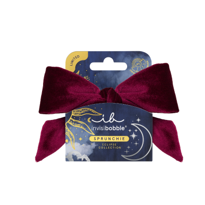 7595363 Invisibobble SPRUNCHIE Eclipse Velvet Grace | Elástico Cabelo de Veludo Vermelho