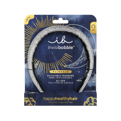 7595439 Invisibobble HAIRHALO Eclipse Stardust Crown | Arco de Cabelo Brilhante com Glitter