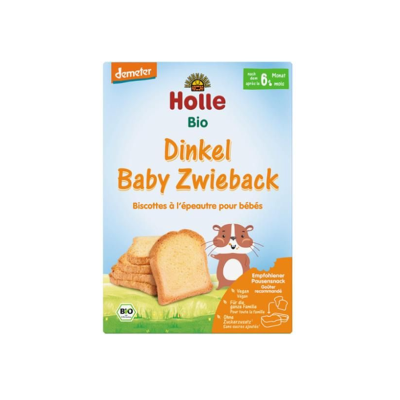 7640104959533 Holle Tostas de Trigo Espelta Biológicas | Bebés 6+ Meses