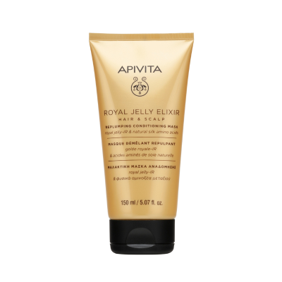 Apivita Royal Jelly Elixir Máscara Revitalizante 150ml | Cabelo Fino e Quebradiço