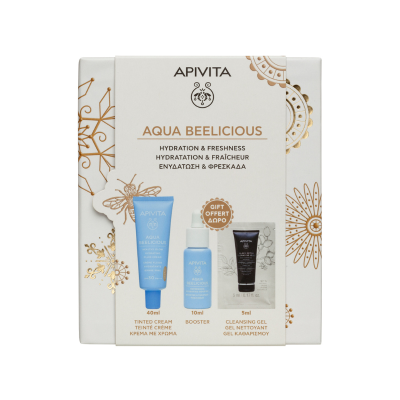 Apivita Coffret Natal Aqua Beelicous Fluido com Cor SPF30 | Farmácia d'Arrábida