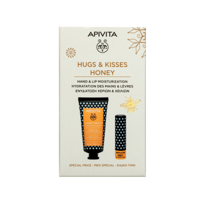 Apivita Coffret Natal Creme Mãos 50ml & Stick Labial Mel | Farmácia d'Arrábida