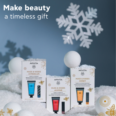 Apivita Coffret Natal Creme Mãos 50ml & Stick Labial Mel | Farmácia d'Arrábida