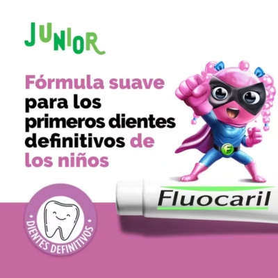 Fluocaril Junior Gel Dentífrico Bubble Gum 2x75ml 6-12A | Farmácia d'Arrábida