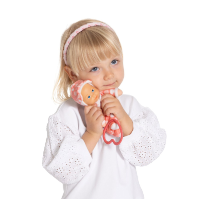 Chicco A Minha Pequena Boneca Rosa e Mordedor +0M | Farmácia d'Arrábida