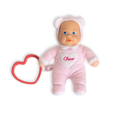 7546481 Chicco A Minha Pequena Boneca Rosa | Boneca Macia 0M+ com Mordedor