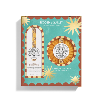 7548867 Roger & Gallet Coffret Natal 2025 Bois d'Orange | Água Perfumada 30ml + Sabonete 100g