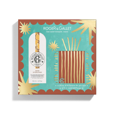 7548776 Roger & Gallet Coffret Natal 2025 Bois d'Orange | Difusor + Água Perfumada 100ml