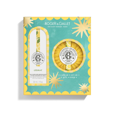 7548859 Roger & Gallet Coffret Natal 2025 Cédrat | Água Perfumada 30ml + Sabonete 100g