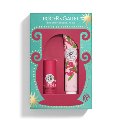 7548883 Roger&Gallet Coffret Natal 2025 Gingembre Rouge | Creme Mãos 30ml + Stick Labial