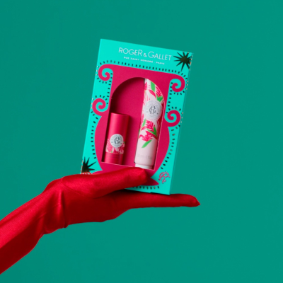 Roger&Gallet Coffret Natal Gingembre Rouge Creme Mãos + Batom | Farmácia d'Arrábida