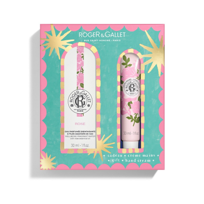 7548818 Roger&Gallet Coffret Natal 2025 Rose | Água Perfumada 30ml + Creme Mãos 30ml