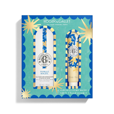 7548826 Roger&Gallet Coffret Natal 2025 Vanille Soleil | Água Perfumada 30ml + Creme Mãos 30ml